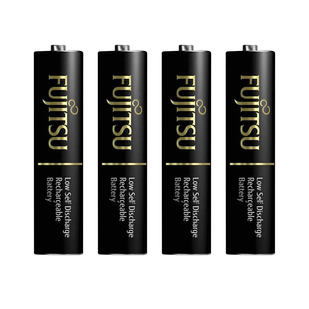 fujitsu ⁠AAA4 Rechargeable Batteries - Black