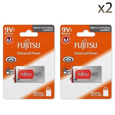 Fujitsu Alkaline Battery 9V Universal Universal Power - 9V