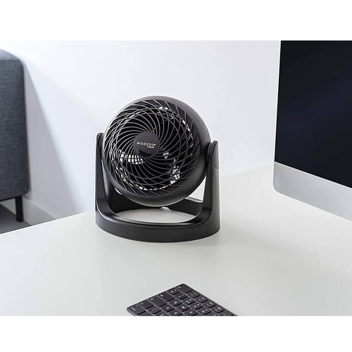 Load image into Gallery viewer, Woozoo PCF-HE15 - Powerful, Silent desk fan / table fan, 30W, Patented 3D propellers, 360° rotation, 3 speeds, For area 13m²
