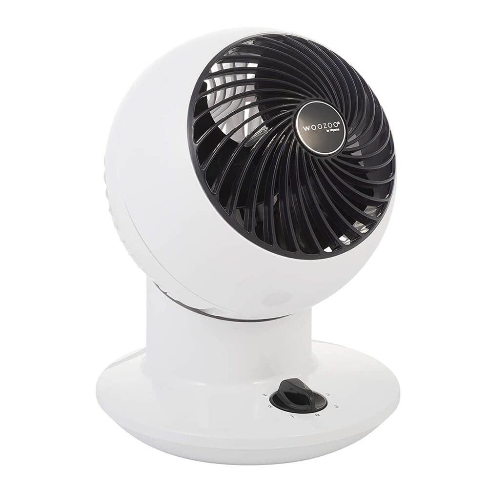 Woozoo PCF-SM12N - Compact and Quiet Desk Fan, 20 W, Patented 3D Propellers, 3 Speeds, 11 m²
