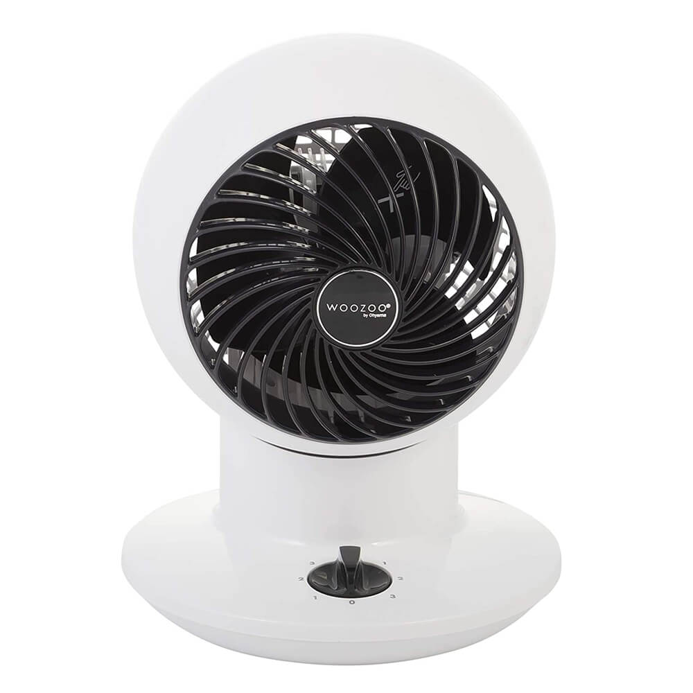 Woozoo PCF-SM12N - Compact and Quiet Desk Fan, 20 W, Patented 3D Propellers, 3 Speeds, 11 m²