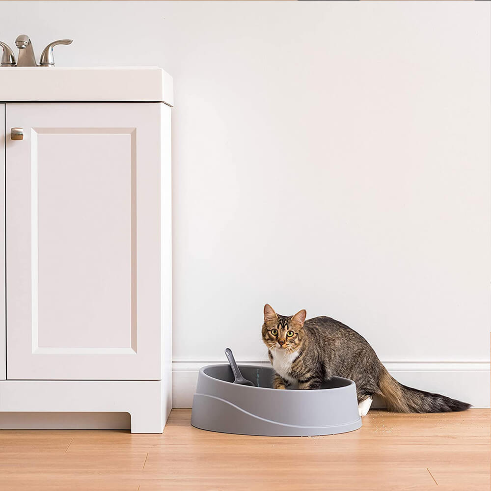 Iris Ohyama, Open Top Cat Litter Pan OCLP-390 - Cat litter tray with scoop