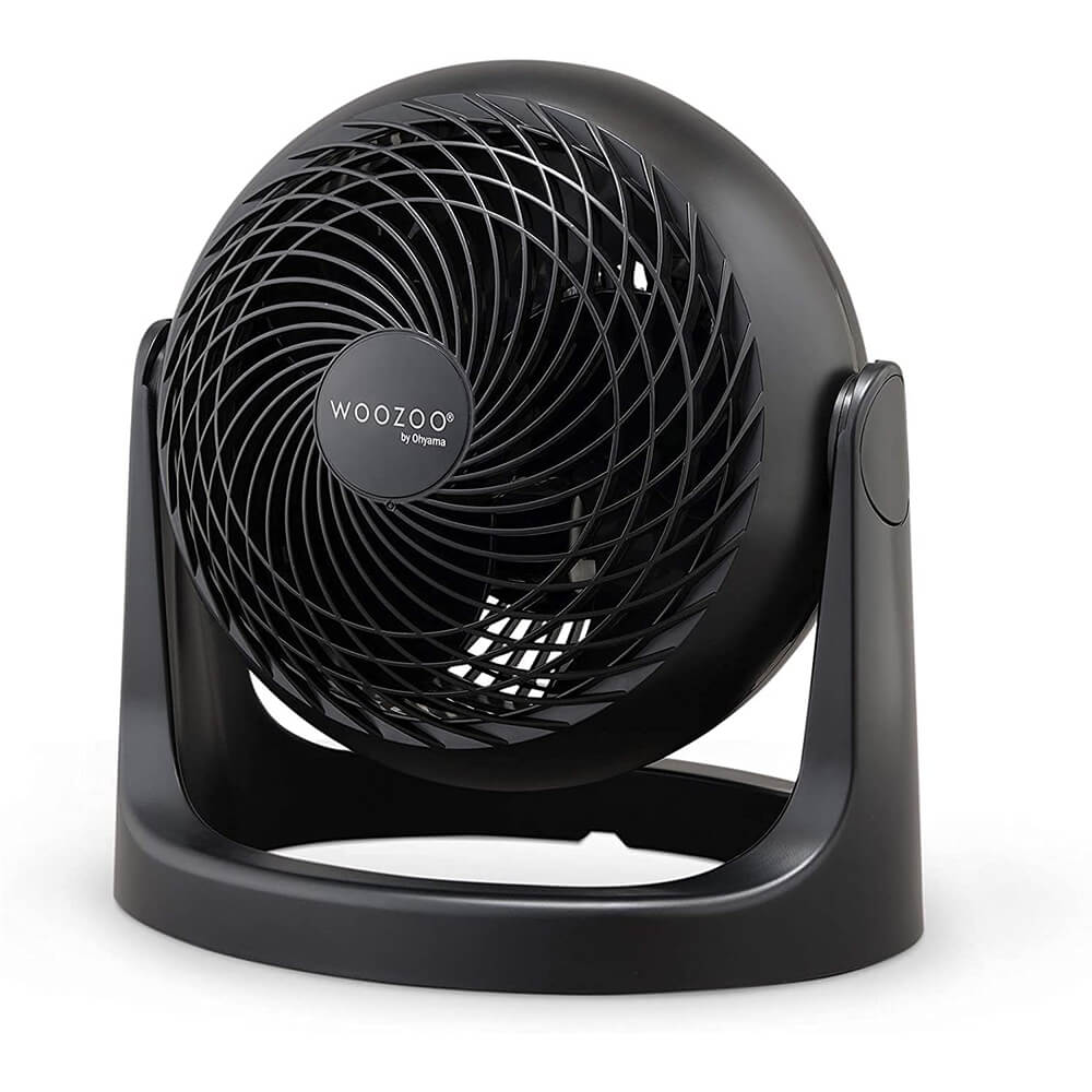 Woozoo PCF-HE15 - Powerful, Silent desk fan / table fan, 30W, Patented 3D propellers, 360° rotation, 3 speeds, For area 13m²